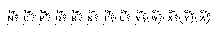 Botanical Style Font LOWERCASE
