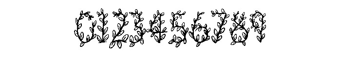 Botanical Vine By Squee Regular Font OTHER CHARS