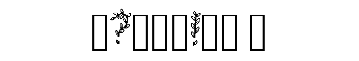 Botanical Vine By Squee Regular Font OTHER CHARS
