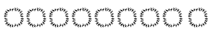 Botanika Ring Monogram Font OTHER CHARS