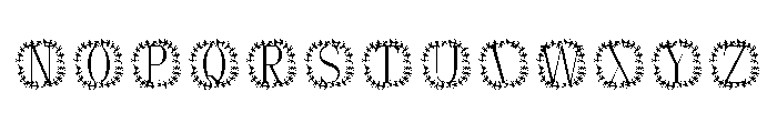 Botanika Ring Monogram Font LOWERCASE
