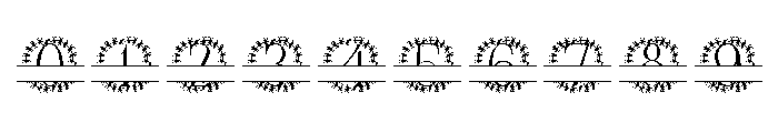 Botanika Ring Split Monogram Font OTHER CHARS