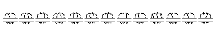 Botanika Ring Split Monogram Font UPPERCASE