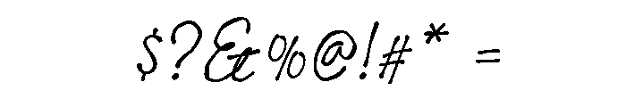 Botanist Hand Font OTHER CHARS