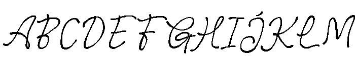 Botanist Hand Font UPPERCASE