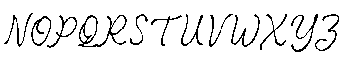 Botanist Hand Font UPPERCASE