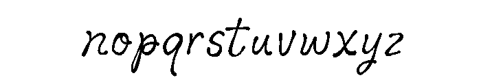 Botanist Hand Font LOWERCASE