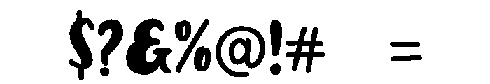 Boter Font OTHER CHARS