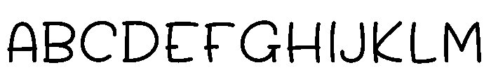 BottomsUp Font UPPERCASE