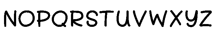 BottomsUpBold Font LOWERCASE