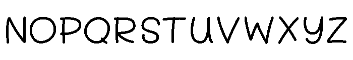 BottomsUp Font LOWERCASE
