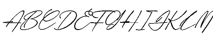 Boudica Perfect Italic Font UPPERCASE