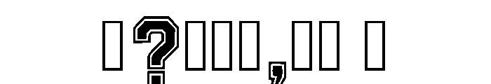 Bouea Regular Font OTHER CHARS