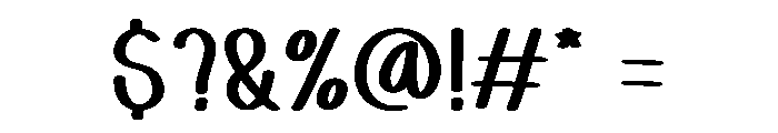 Boukids Font OTHER CHARS