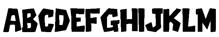 Boulder Bonk Regular Font UPPERCASE