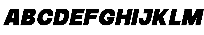 Bouldy Italic Font UPPERCASE