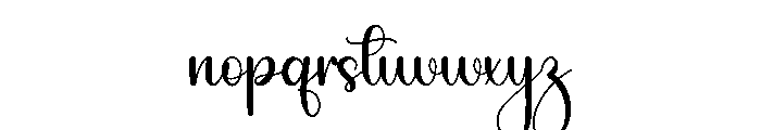 Bounce Back Font LOWERCASE