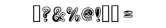 Bounce Bangke Regular Font OTHER CHARS