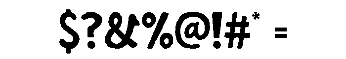 BouncerHandblop-Regular Font OTHER CHARS
