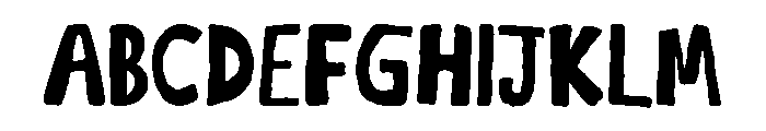 BouncerHandblop-Regular Font UPPERCASE