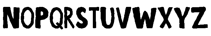 BouncerHandblop-Regular Font UPPERCASE
