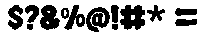 Bouncy Bash Regular Font OTHER CHARS