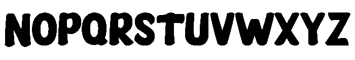 Bouncy Bash Regular Font UPPERCASE