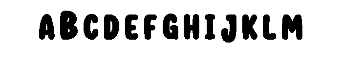 Bouncy Block Deluxe Regular Font UPPERCASE