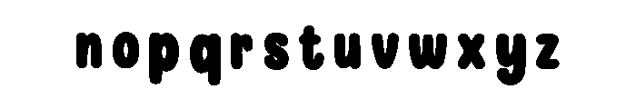 Bouncy Block Deluxe Regular Font LOWERCASE