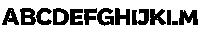 Bouncy Block Font UPPERCASE