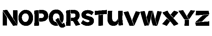 Bouncy Block Font UPPERCASE