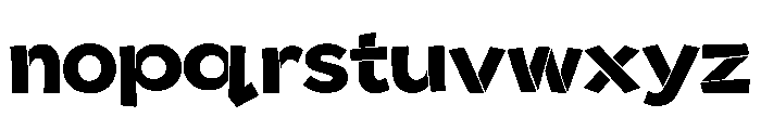 Bouncy Block Font LOWERCASE