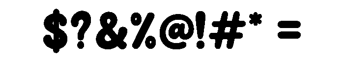 Bouncy Craft Font OTHER CHARS