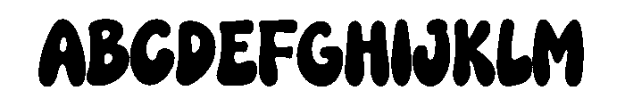 Bouncy Craft Font UPPERCASE