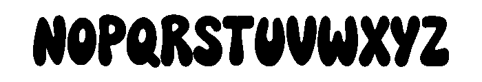 Bouncy Craft Font UPPERCASE
