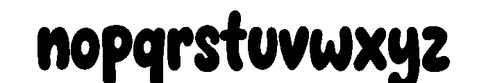 Bouncy Craft Font LOWERCASE