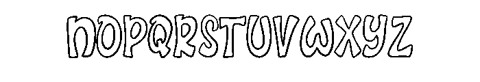 Bouncy Doodle By Squeeb Regular Font UPPERCASE