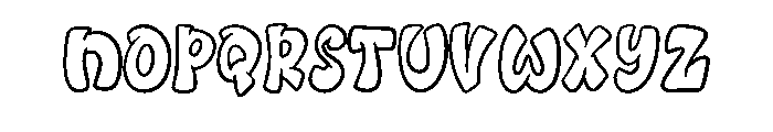 Bouncy Graffiti By Sque Regular Font UPPERCASE