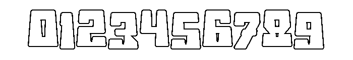Bouncy Kids - Outline Font OTHER CHARS