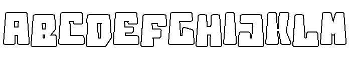 Bouncy Kids - Outline Font UPPERCASE