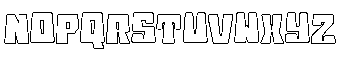 Bouncy Kids - Outline Font UPPERCASE