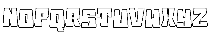 Bouncy Kids - Outline Font LOWERCASE