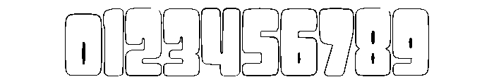 Bouncy Mochi Outline Font OTHER CHARS