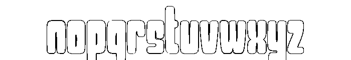 Bouncy Mochi Outline Font LOWERCASE