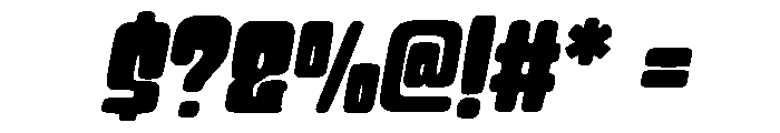 Bouncy Mochi Slant Font OTHER CHARS