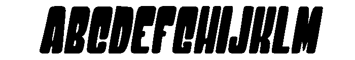 Bouncy Mochi Slant Font UPPERCASE