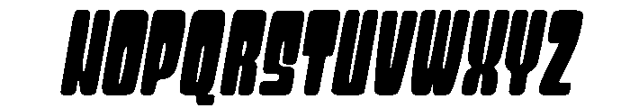 Bouncy Mochi Slant Font UPPERCASE