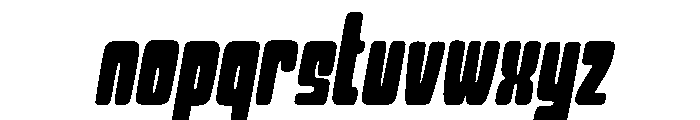 Bouncy Mochi Slant Font LOWERCASE