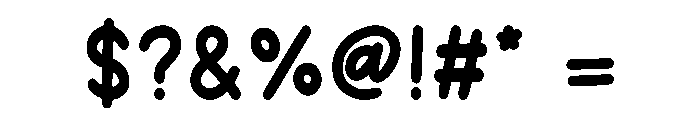 Bouncy Notes Font OTHER CHARS