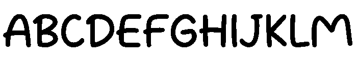 Bouncy Notes Font UPPERCASE